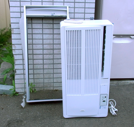 南12条 値下げしました！コイズミ 窓用エアコン ルームエアコン ウインド型エアコン KAW-1672 2017年製
