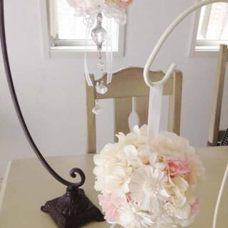天然素材ソラシートからお花を作るレッスンの画像