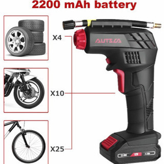 AUTSCA 電動コードレスエアコンプレッサーの画像