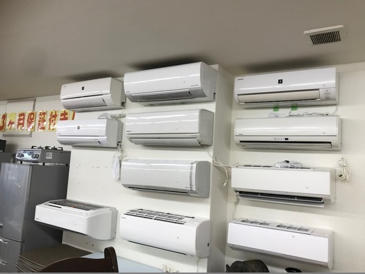 エアコン商談会スタートです！　取り付け業者との打ち合わせ・標準工事費込みです！