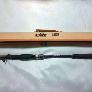 終　パックロッド TRGR A-SHAFT A805M です。釣り竿