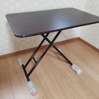 綺麗！キャスター付き昇降式テーブル！高さ調整可能なテーブル！ダイ...