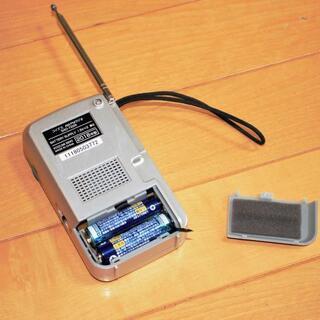 コイズミ AM/FMラジオ シルバー SAD-7226/S 2018年製の画像