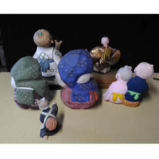 a849 人形 6点 土人形 他の画像