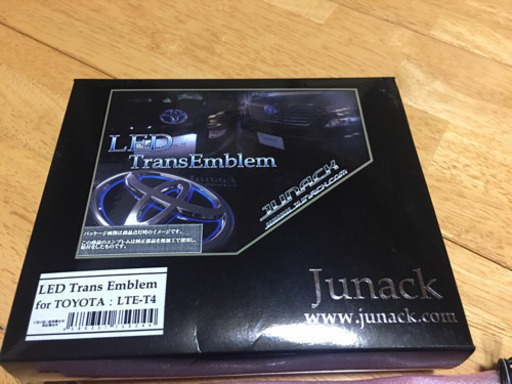 ジュナック JUNACK LED トランスエンブレム LED ブルー 青 トヨタ LTE-T4