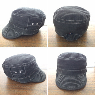 ★未使用★ AIGLE / エーグル デニムワークキャップ グレ...