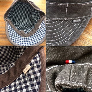 ★未使用★ AIGLE / エーグル デニムワークキャップ グレー フリーサイズ フランスブランド ユニセックスの画像