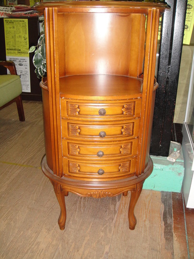 今だけチャンス！「ジモティー」見たよ！で通常特価10,978円より2,000円引きの8,978円!  電話台　キャビネット　コンソール　テレフォンラック　ネコ脚　FAX台