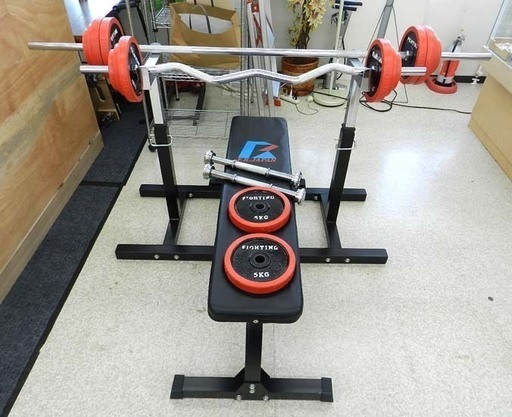 FIGHTING ROAD ファイティングロード ダンベル バーベル ベンチプレスト トレーニングセット ☆ PayPay(ペイペイ)決済可能 ☆ 札幌市 北区 屯田