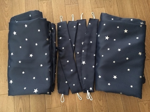 星柄カーテン100×178×2枚×2セット