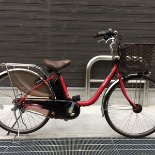 地域限定 パナソニック ビビ DX 新基準 8,9AH 子供乗せ 赤 ナチュラ