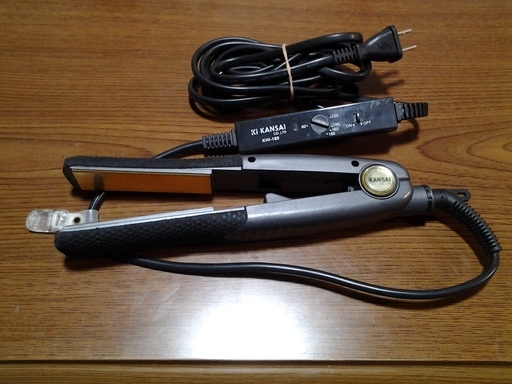 [値下げ] ストレートヘアアイロン KANSAI「プロ仕様」KHI-180 グレイ
