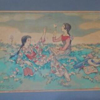 この絵の作者山本冨士子さんは女優の方でしょうか教えてください
