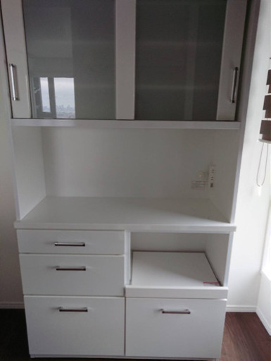 ニトリ　キッチンボード　(ライプ 105KBS WH)