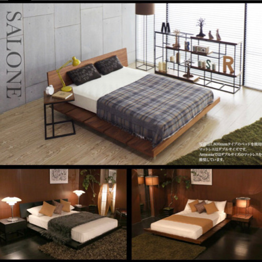 【美品】クイーンサイズ ベッド ウォールナット （7/20まで！）