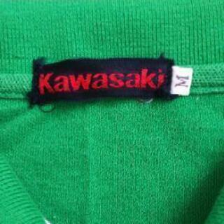 カワサキポロシャツ古着M寸の画像
