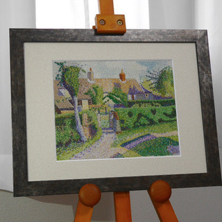 「刺繍で名画」アトリエ公開中！の画像