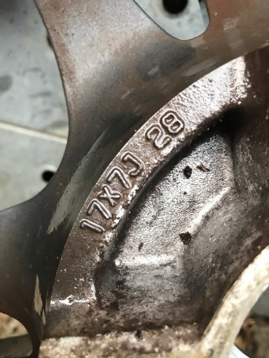 TMW ブラポリ【中古】ホイール 17インチ 2本セット[17x7J+28/114.3/4H]