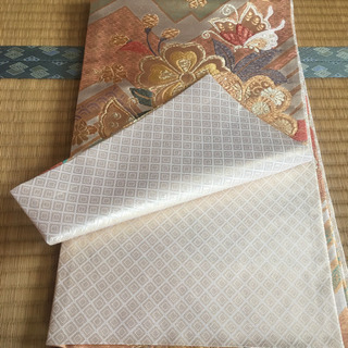 豪華 袋帯 正絹 美品  金糸 ゴールド系