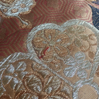 豪華 袋帯 正絹 美品  金糸 ゴールド系の画像