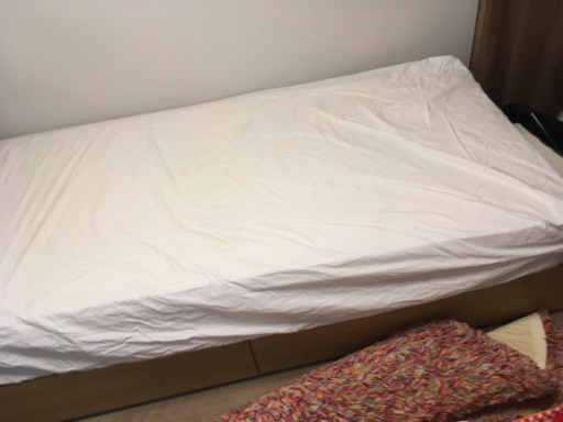 【引取り限定】無印シングルベッド（マットレス付き）