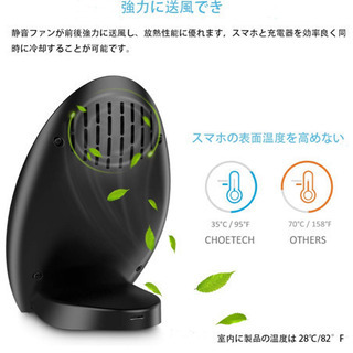 Qi急速 ワイヤレス充電器 ワイヤレスチャージャー CHOETE...