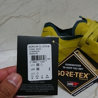 アークテリクス Norvan SL GORETEX イエローの画像