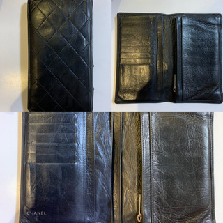 【美品】正規品　CHANEL シャネル カンボンライン長財布の画像