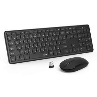 【全国対応・新品未使用】 ワイヤレスキーボード 静音マウスセット...