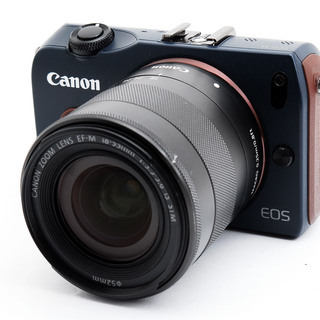 Canon EOS M ベイブルー レンズキット★極上美品★8GB新品SDカード、ストラップ付き！