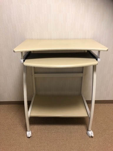 パソコンラック パソコンデスク ナチュラル【取りに来ていただける方】