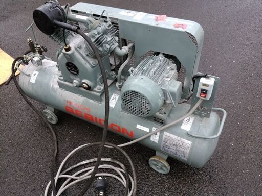 日立ベビコン3馬力　2.2U-7VA6　コンプレッサー　2.2ｋｗ 3相 200V 60Hz  BEBICON HITACHI