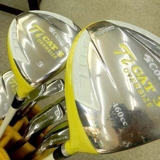 レディースゴルフセット Cougar/クーガー イエロー キャディーバッグ