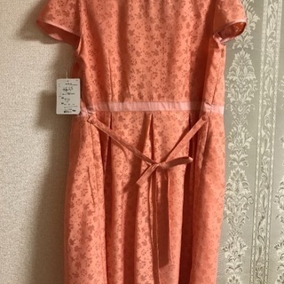 マタニティ用ワンピース ピンクの画像