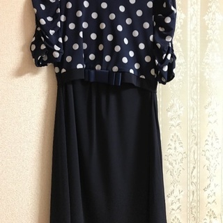 マタニティ用ワンピース ネイビー