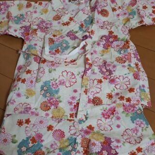 ☆女の子☆甚平☆花柄可愛い☆100size￥400！