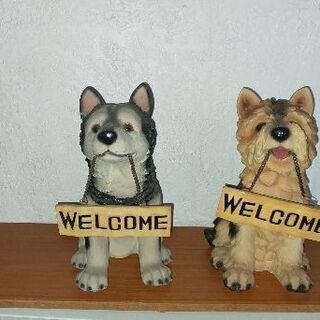 犬の置物の画像