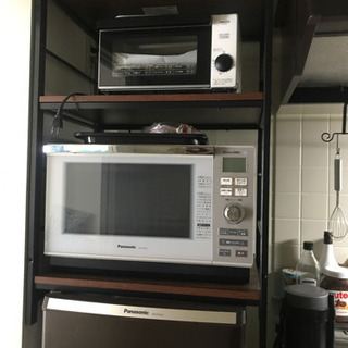 冷蔵庫＋棚の画像