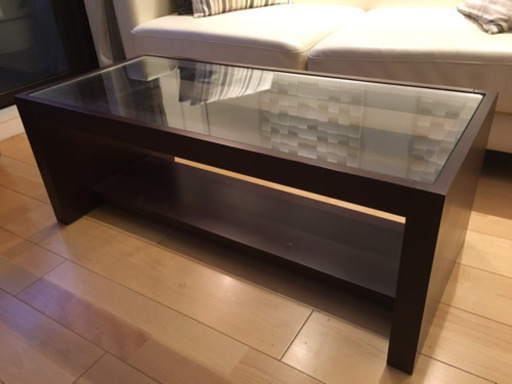 【超美品】ガラスローテーブル◇アジアンチックにも、クラシカルにも♪