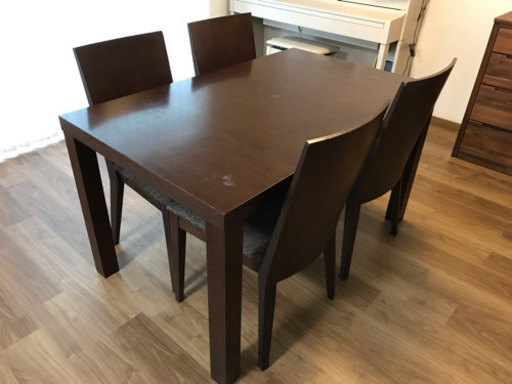 特価！大塚家具 テーブル イス4脚セット