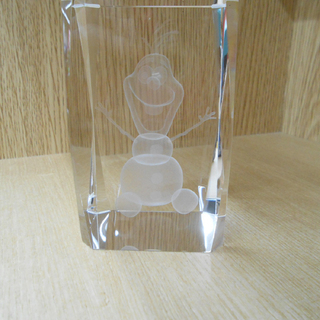 ディズニー CRYSTAL 3D OBJECT アナと雪の女王 オラフ クリスタルオブジェ ☆ PayPay(ペイペイ)決済可能 ☆ 札幌市 清田区 平岡の画像