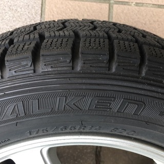 175/65R14.    14インチ、アルミホイール付きタイヤ、スタッドレス、状態良い、の画像