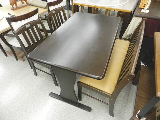 関家具 ダイニングセット セルフィ テーブル幅120cm 4点セット 木製 テーブル 椅子 ベンチイス 食卓セット SELPHIE ☆ PayPay(ペイペイ)決済可能 ☆ 札幌市 北区 屯田