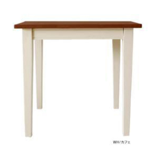 【在庫処分大特価】マム クレソン 75ダイニングテーブル（WH/カフェ）テーブル単品 