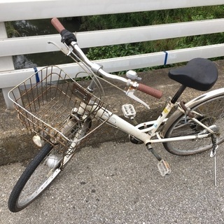 値下げ 24インチ 6段ギア オートライト付き 自転車
