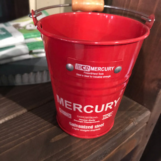 MERCURY バケツ レッド 新品未使用