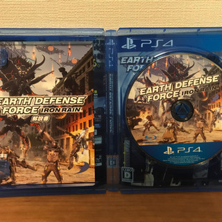値下げしました！地球防衛軍　EDF Iron Rain   PS4 中古の画像
