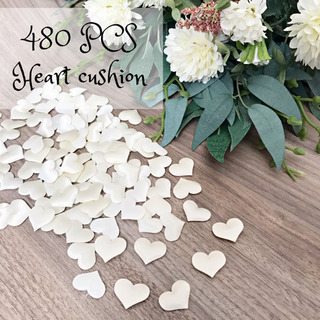 ハートクッション♡アイボリー 480枚
