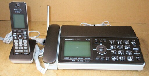 ☆パナソニック Panasonic KX-PD503DL おたっくす デジタルコードレスファクシミリ 電話機 FAX◆落ち着いた雰囲気のブラウン
