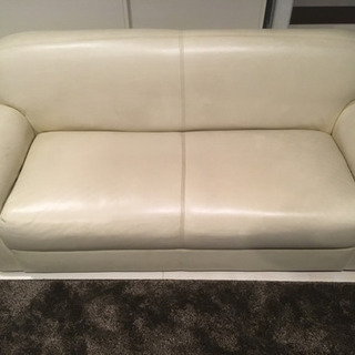 2人掛けソファ(合成皮革)